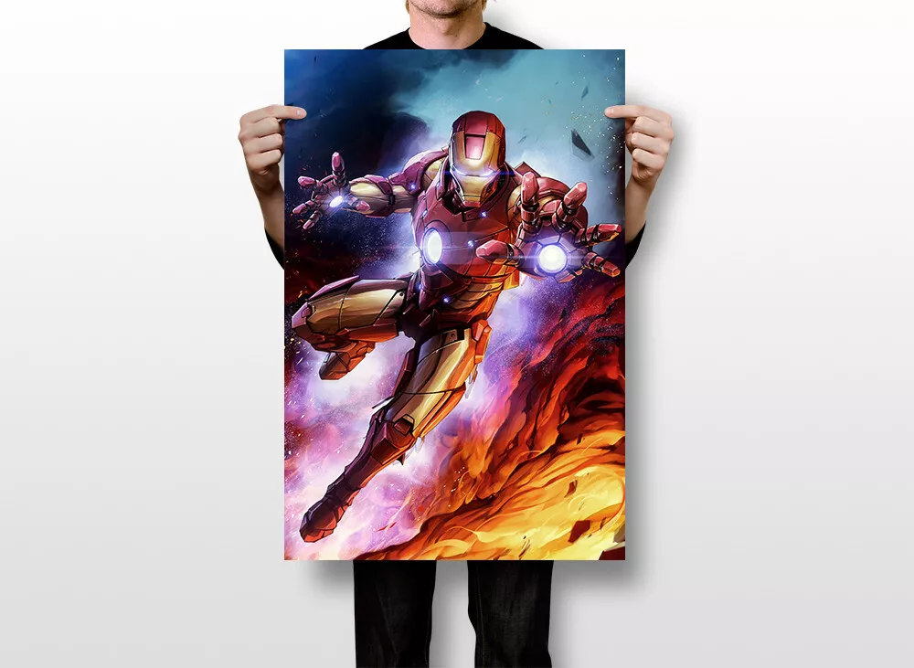 Super Hero Iron Man Avengers End Game Art Wall - POSTER 20x30