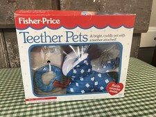 Vintage Fisher Price Teether Pet-CAT- New in Unopened box