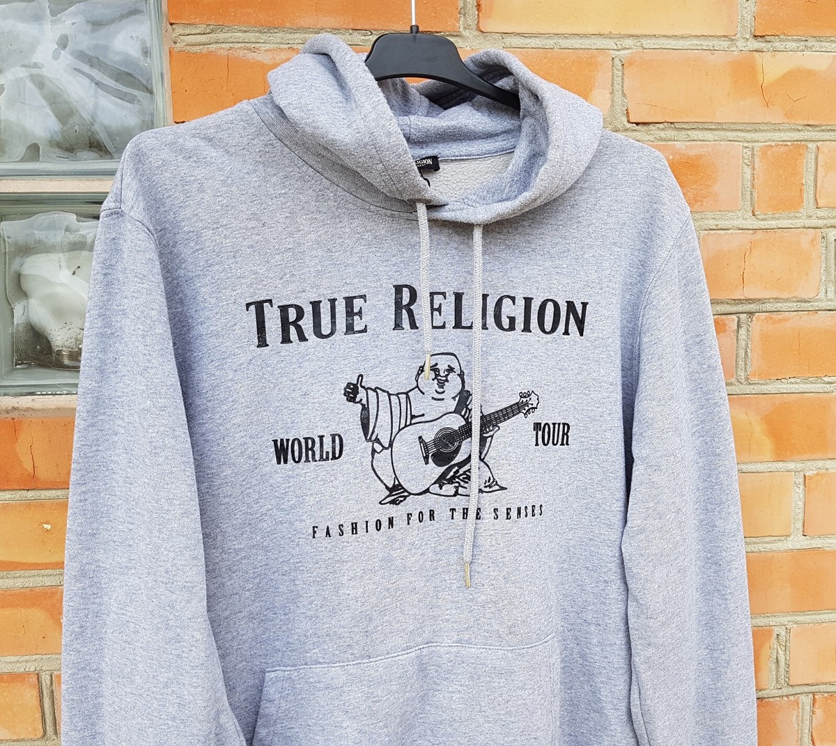 True Religion Metallic Buddha Hoodie Fleece Sweatshirt