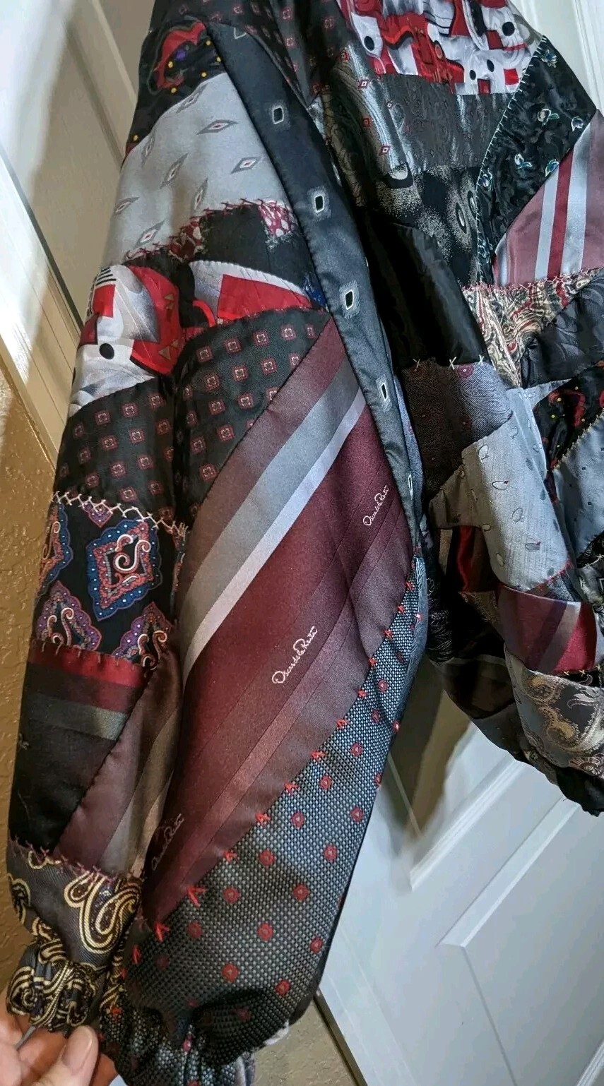 Vintage Reworked OSCAR De La RENTA Patchwork Coat… - image 23