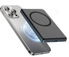 GLAM Magnetic Portable Charger - Battery Pack 5,000 mAh, 0.3 in Slim Magnetic