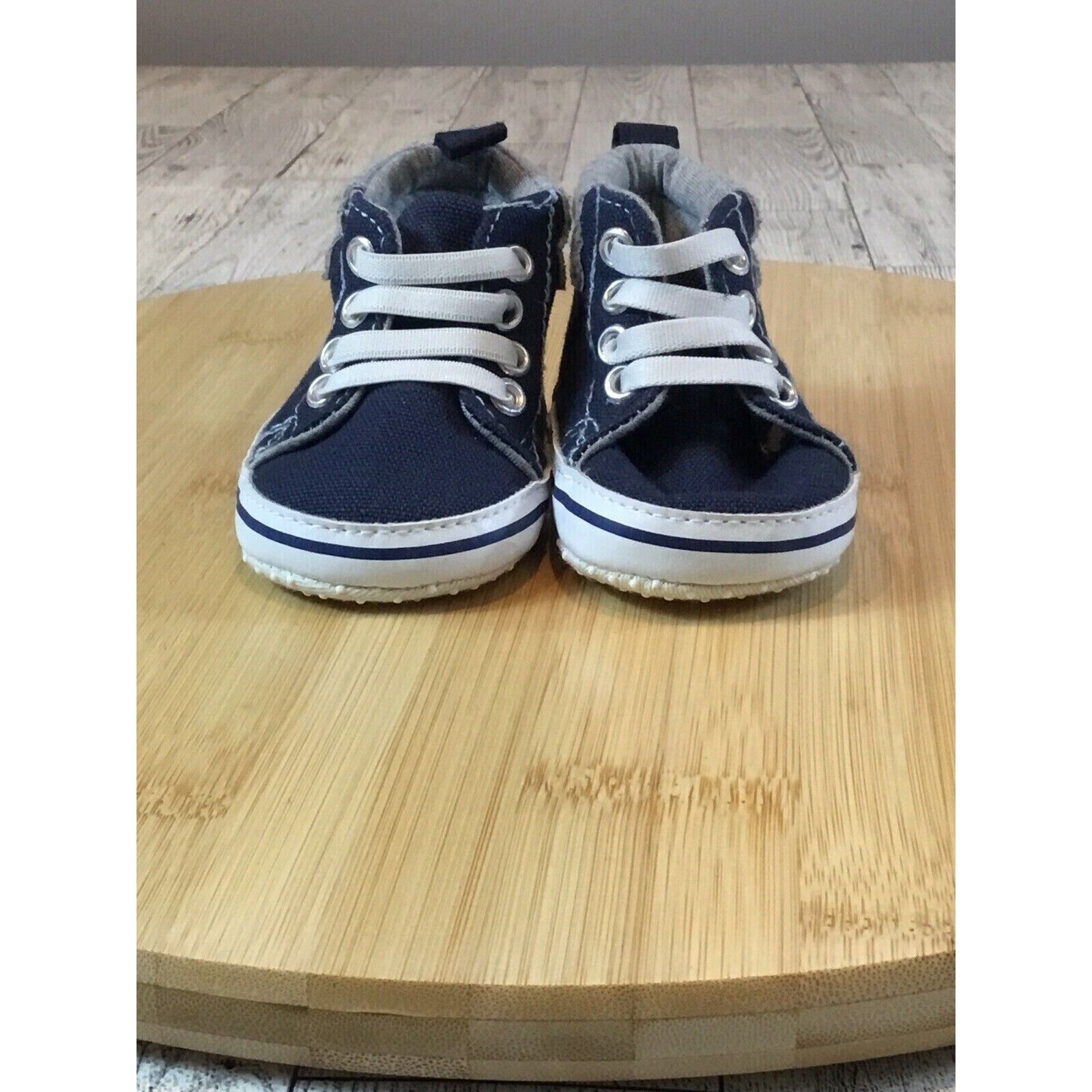 PONY US Polo Assn bambino sneakers alte culla blu navy bianco lacci