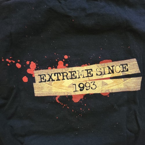 ECW Give Blood T-Shirt M Medium Extreme Since 1993 WWE Razor AEW NXT CM Punk - Picture 2 of 7