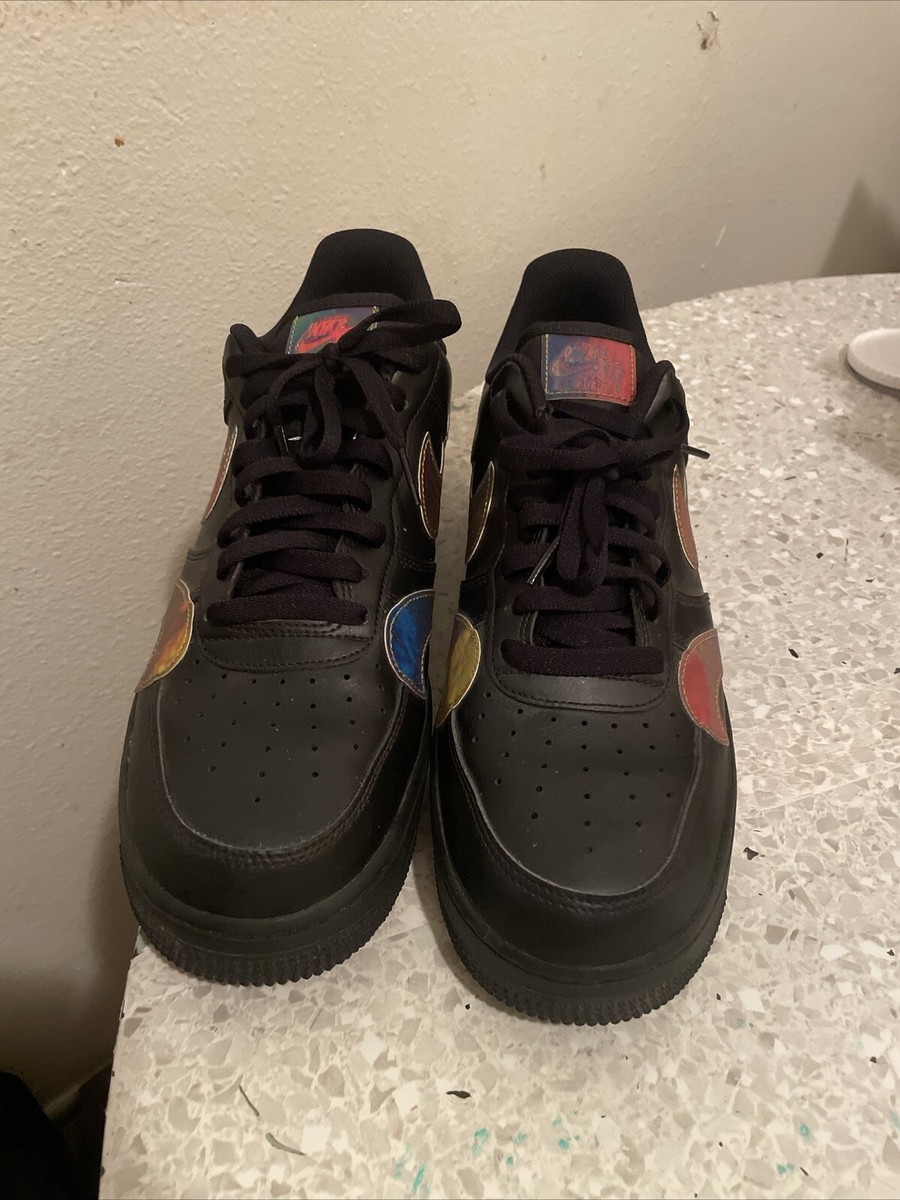 Nike Air Force 1 '07 LV8 Men's Size 11 Black Multi-Color Black