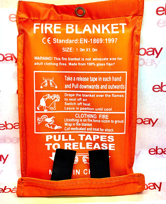   FIRE BLANKET Fiberglass Hero Emergency Home Retardant Prepared 39''x39'',1x1m