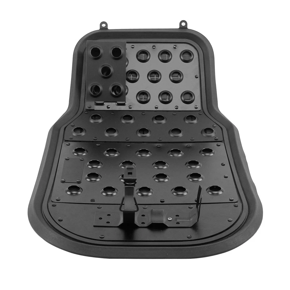 2X ALFOMBRA DE ALUMINIO CON HOYUELOS RECUBIERTOS DE POLVO NEGRO PARA FORD LINCOLN RAM SATURN Foto 2 de 4