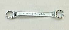 SK 87765 HIGH POLISH OFFSET DOUBLE BOX END WRENCH 15 mm x 16 mm 12 POINT NEW USA