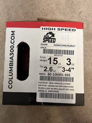 15 LB Columbia 300 High Speed Slightly Used ONLY 5 GAMES! GREAT