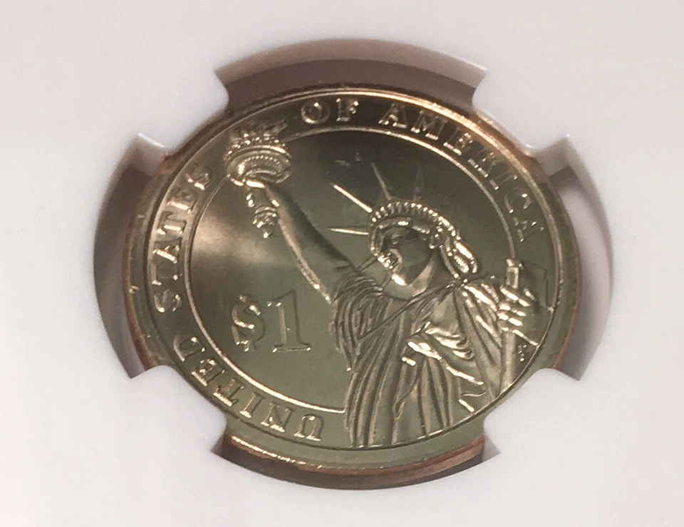 2007 $1 Washington Mint Error NGC MS 66 Missing Edge Lettering Rare Proof-Like - Image 3 of 4