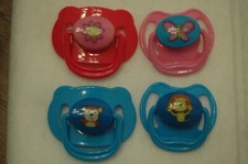 Magnetic Pacifier For Reborn Doll - Blues Pinks