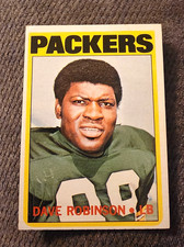 1972 Topps #116 Dave Robinson HOF Green Bay Packers Penn St EX+