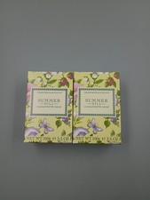 Lot Of 2 Crabtree Evelyn Summer Hill 3.5 oz. Bar Soap