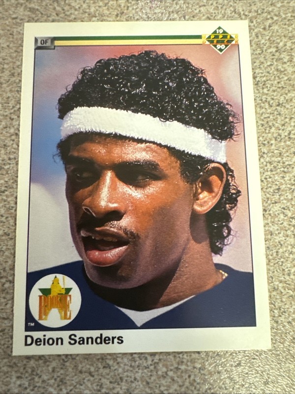 1990 Upper Deck #13 Deion Sanders Rookie RC New York Yankees