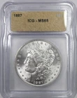 1887 P Morgan Silver Dollar MS65