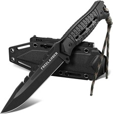 Hochwertiges Outdoor Survival-Messer mit Kydex-Scheide, Full Tang Klinge