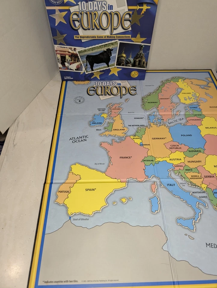 10 Days in Europe Board Game - Out of the Box 2009 - Complete Excellent - Image 3 of 4