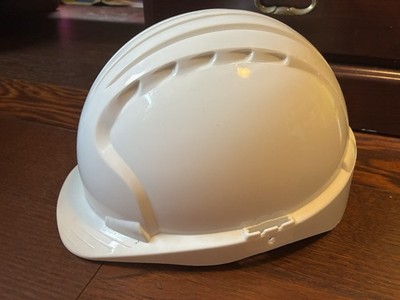 JSP Adjustable Safety Construction Helmet / Hard Hat WHITE