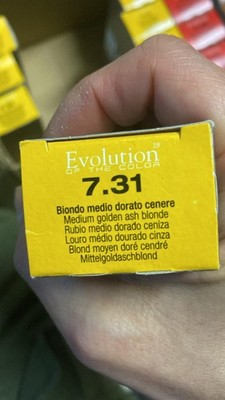 7.31 medium golden ash blonde Alfaparf milano evolution hair color 60ml