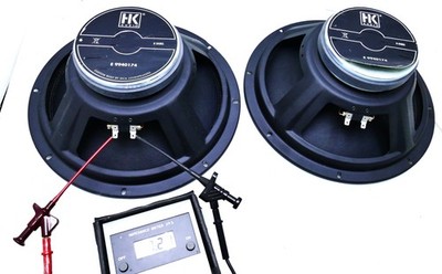 HK Audio E9940174 Tieftöner 8 Ohm 2 Stück HiFi Lautsprecher Chassis Vintage