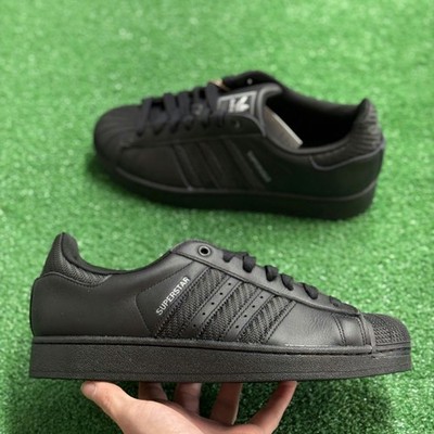 Adidas Superstar II Black Mesh Stripes Mens JQ6344 NEW Multi Sz