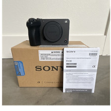 Sony Cinema Line FX30 ILME-FX30 Mirrorless Camera Body Black UHD, SD, HDMI/USB