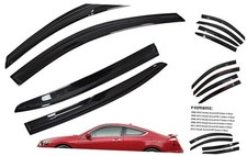 Window Visors Sun Rain Guards - Window Deflectors for Car 4-Pack Vent Shade