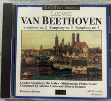 Ludwig van Beethoven – Symphonies No. 2, 3, 5 CD: Aurophon Records AU 31403 US. Ludwig van Beethoven – Symphonies No. 2, 3, 5 CD: Aurophon Records AU 31403 US.