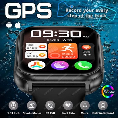 2026 New Bip 6 Pro Sports Smart Watch Men 700 MAH Fitness Track IP68 Waterproof 