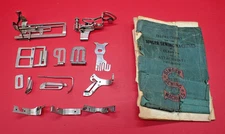 Antique Singer 9W & Wheeler & Wilson Treadle Sewing Machine ATTACHMENTS & MANUAL