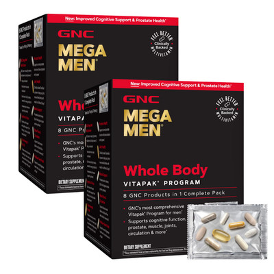 GNC Mega Men Whole Body Vitapak Program - New/Sealed - Free Shipping