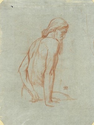 Harry Robert Mileham (1873-1957) - Rotkreidezeichnung - Anatomische Studie