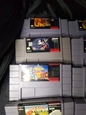 SNES Game Lot 12 Games Super Marioworld Tetris 2 Ms Pac Man 