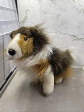 Semo Plush Collie Dog Toys R Us 12" Vtg Tricolor Stuffed Animal
