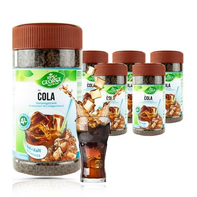 KING GEORGE Cola Instantgetränk 6 x 400g Ergibt ca. 4L pro Dose