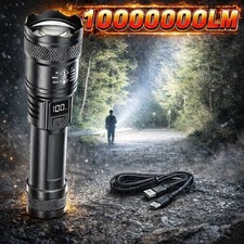 99000000 Lumen Super Bright Led Tactical Flashlight Rechargeable Led Work Lights