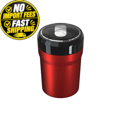 MTRPS Car Ashtray with Lid, Detachable Smokeless Vehicle Cup Holder Ash Red 