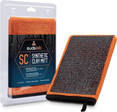 Suds Lab SC Synthetic Clay Mitt for Car Detailing   Reusable Bar Mitt... 