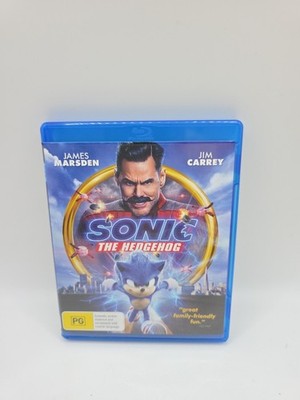Sonic the Hedgehog (PG, Blu-ray, 2020) Animation Sega Jim Carrey