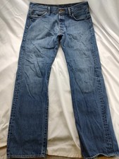 Levis 501 Jeans Mens 36x31 Medium Blue Denim Button Fly Workwear 36x32 Tag 