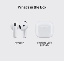 Apple AirPods 4 Wireless Earbuds USB-C Charging Case Voice Isolation White