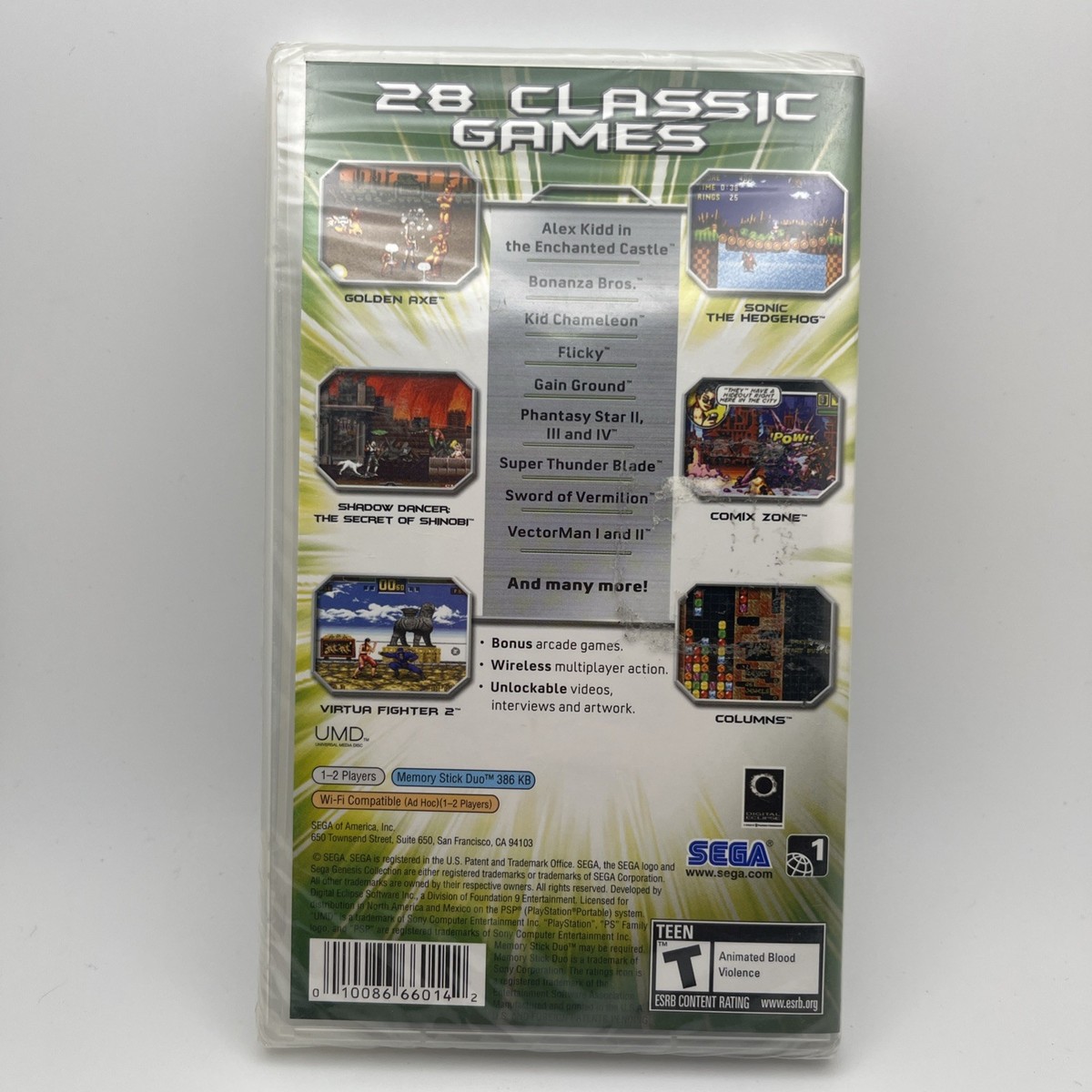 Brand New Sega Genesis Collection (Sony PSP, 2006) Factory Sealed