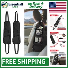 2PCS Waterproof Car Seat Organizer - Multi-Pocket Hanging Storage for Vehicles
