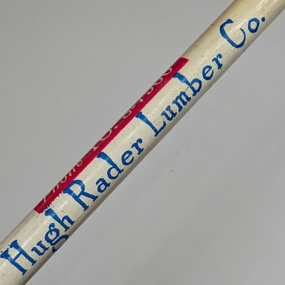 c1950s Detroit Michigan Hugh Rader Lumber Co Wholesale Hardwood Wood Pencil MI