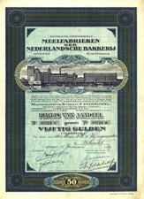 Meelfabrieken Nederlandsche Bakkerij 1939 Rotterdam Amsterdam Geuze Dordrecht