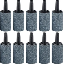 Pawfly Aquarium Air Stone 1 Inch, Fish Tank Aerator 10 PCS 1", Grey 