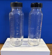 Vintage Evenflo Glass Baby Bottles Set Of 2 no nipples