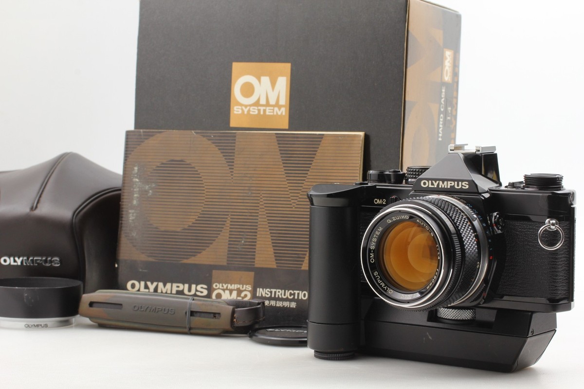 OLYMPUS OM-2 N Silver + 50mm F1.4(ケース付き) w/Case & Hood [N MINT] Olympus OM-2 SLR Film Camera 50mm F1