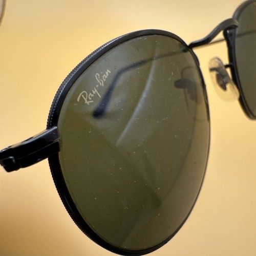 VINTAGE B&L RAY BAN W1574 VWAS BLACK CHROME G15 CRYSTAL ROUND AVIATOR SUNGLASSES - 第 15/17 張圖片