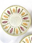 Vtg RED WING Pottery PEPE pattern set of 3 Saucers Plates 6" MCM Mid Century — photo 4