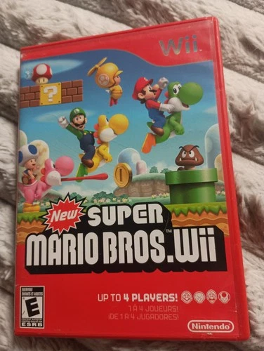 New Super Mario Bros. Wii (Nintendo Wii, 2009) CIB Complete w/ Manual Tested